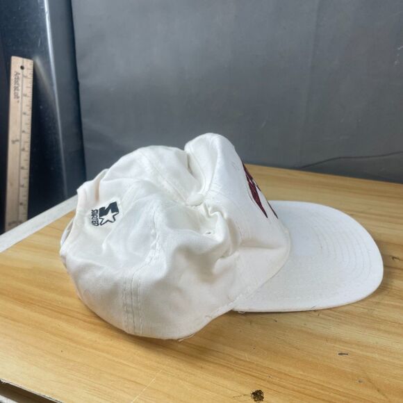 Vintage Chicago Bulls 1996 Starter Snapback Cap Hat White The Greatest Team Ever - Picture 5 of 7